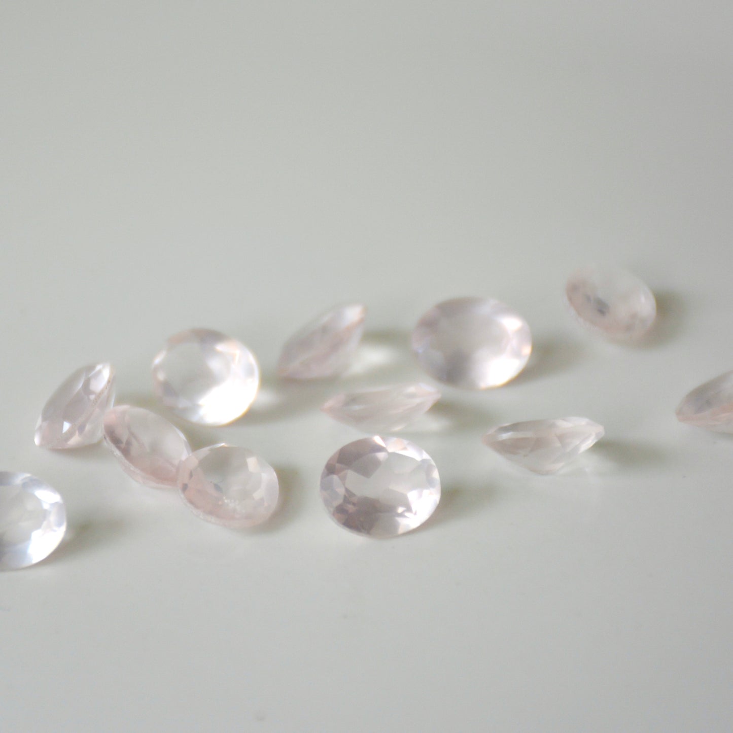 Rozenkwarts | Facet ovaal | 10x8 mm