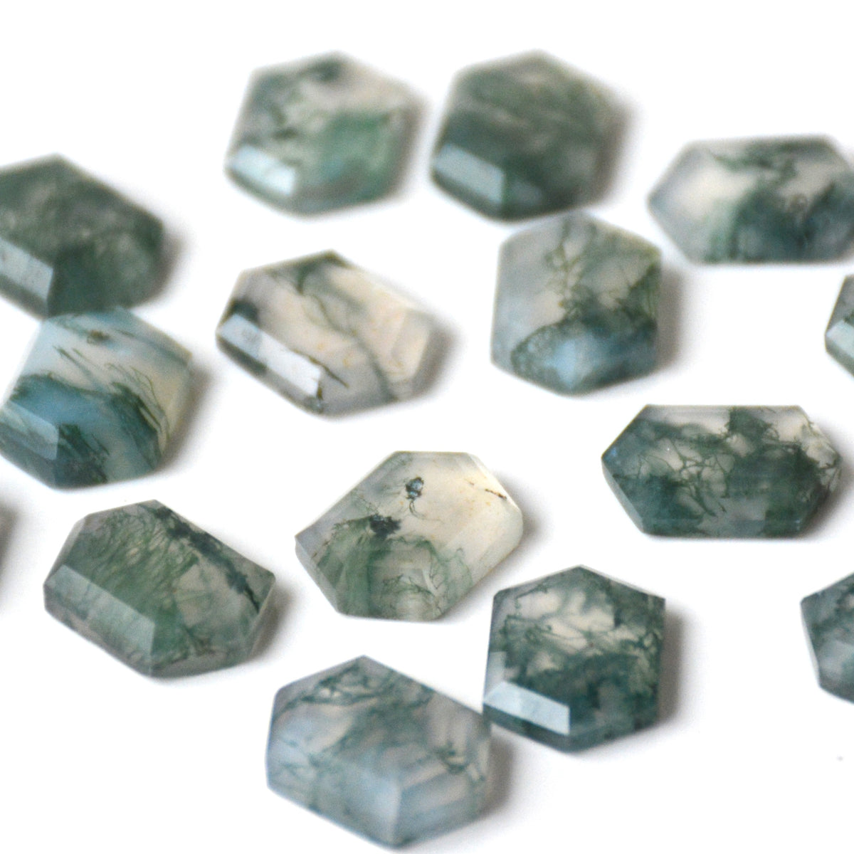 Mosagaat | Hexagon step cut | 14x10 mm