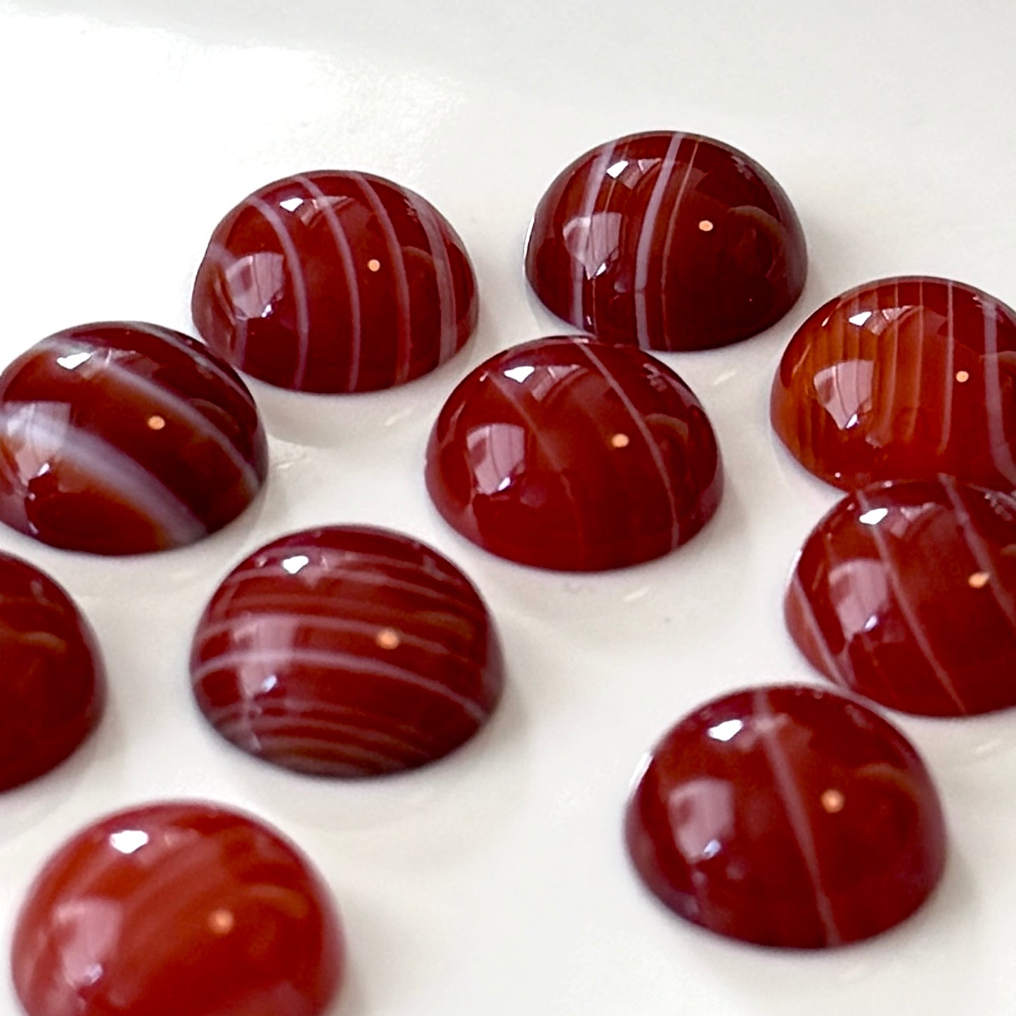 Agaat | Cabochon rond | 10 mm