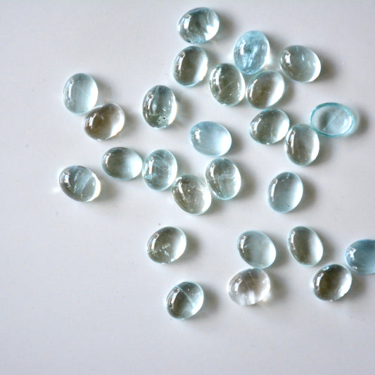 Aquamarin | Cabochon oval | 10x8mm