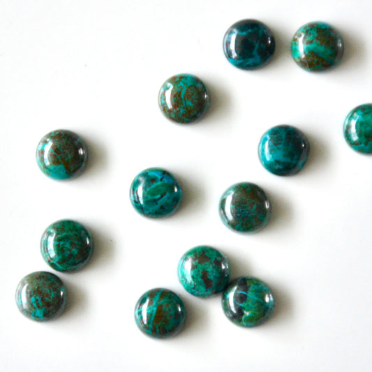 Chrysocolla | Cabochon round | 8mm