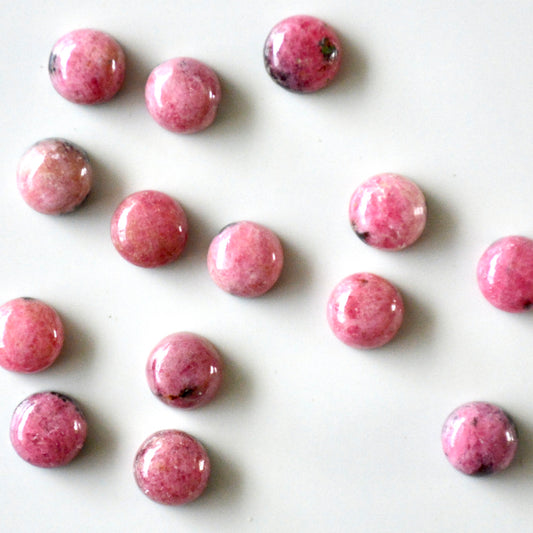 Rhodonite | Cabochon round | 8mm