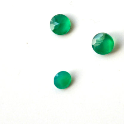 Onyx groen | Facet rond | 3 mm