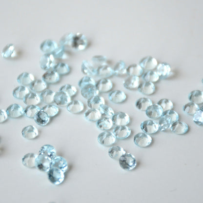 Topaas sky blue | Facet rond | 4 mm