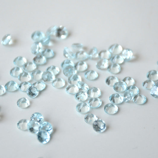 Topaas sky blue | Facet rond | 4 mm