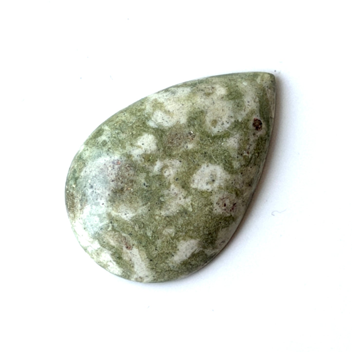 Jaspis frog | Cabochon druppel | 37x25 mm