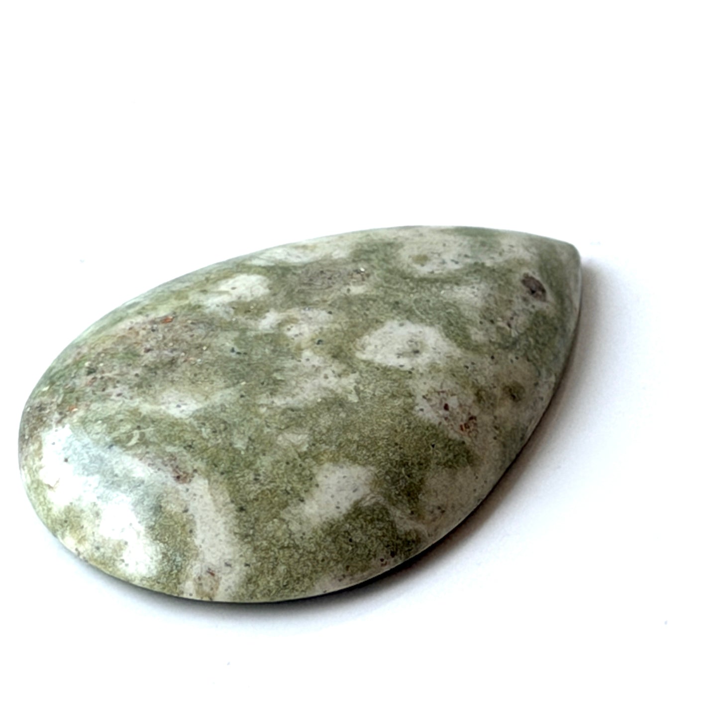 Jaspis frog | Cabochon druppel | 37x25 mm
