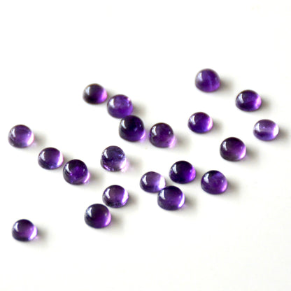 Amethist | Cabochon rond | 4 mm