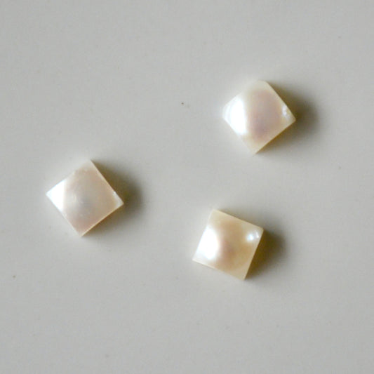 Parel | Cabochon vierkant | 6x6 mm