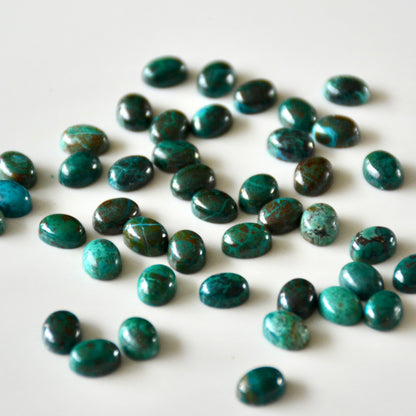 Chrysocolla | Cabochon oval | 8x6mm