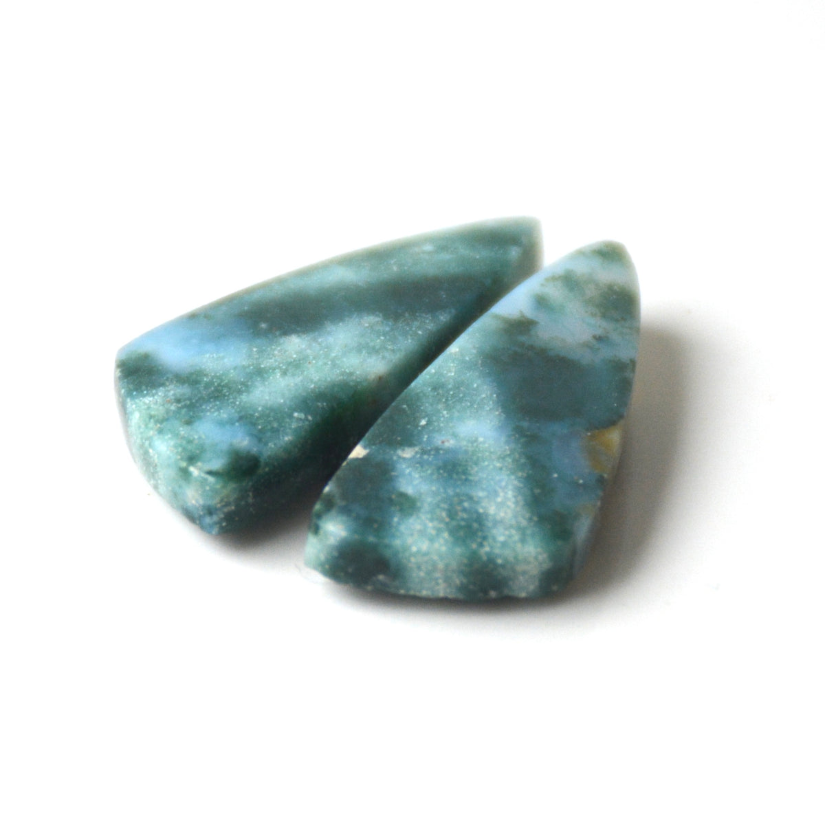 Mosagaat | Cabochon paar freeform / marquis | 27x12 mm