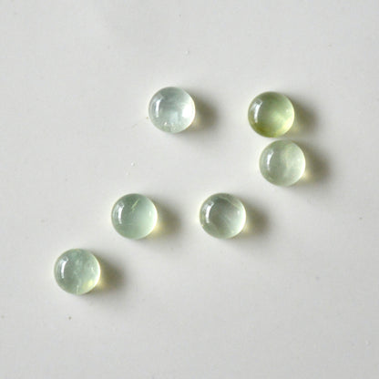 Prehnit | Cabochon rund | 6mm