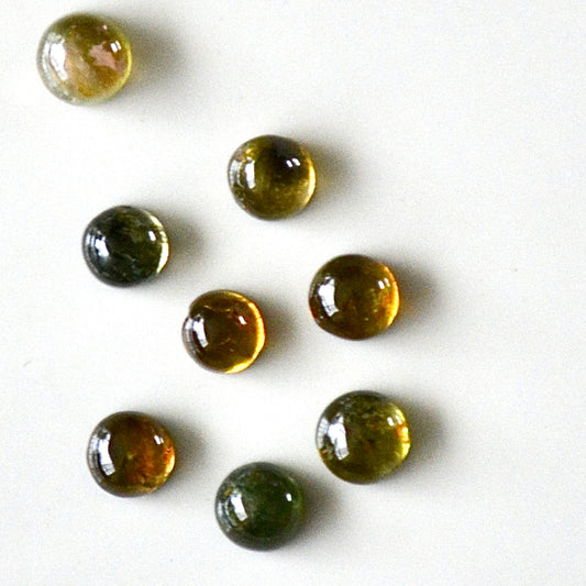 Toermalijn groen | Cabochon rond | 4 mm