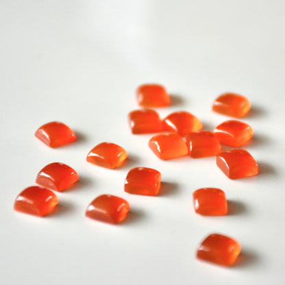 Carneool | Cabochon vierkant | 6x6 mm