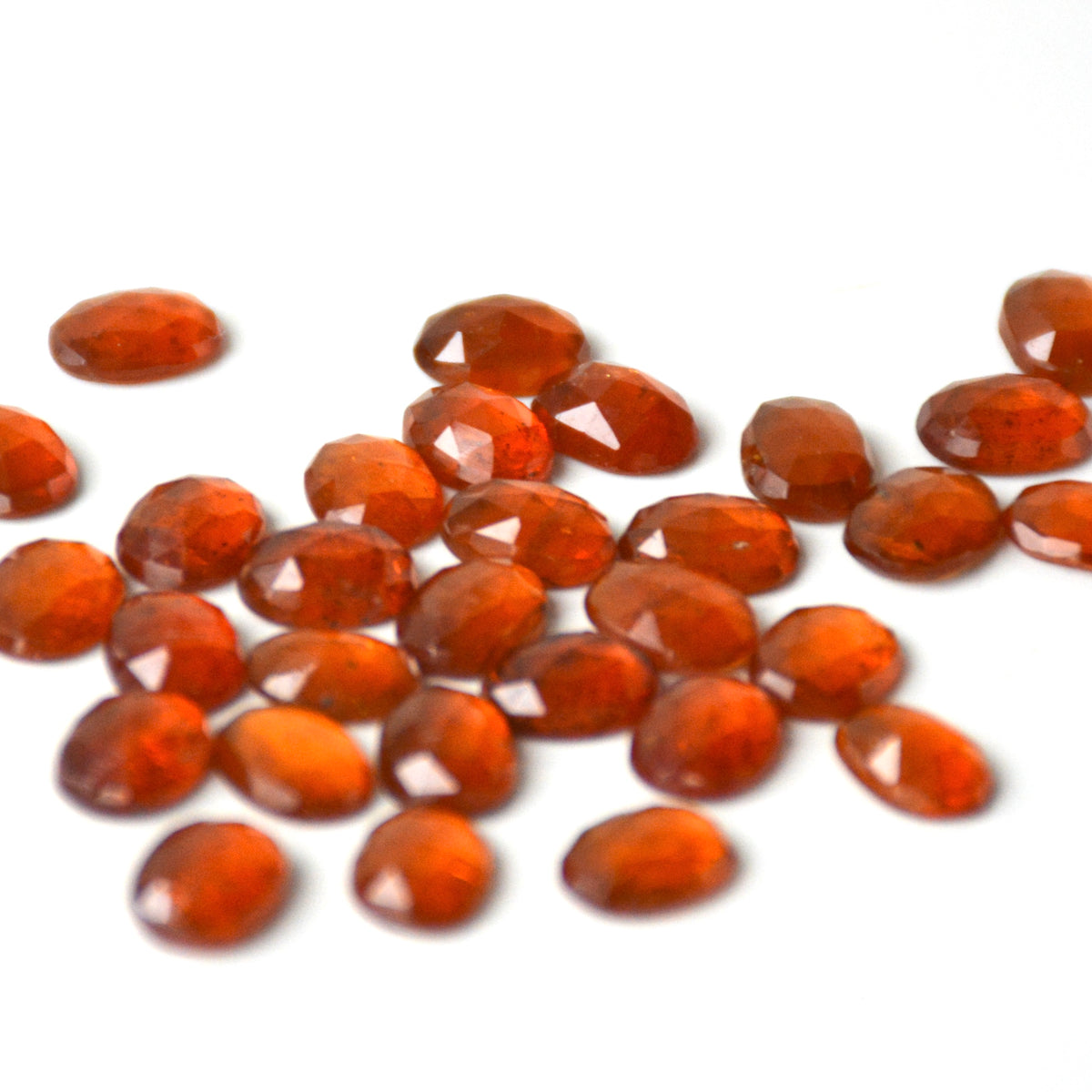 Oranje kyaniet | Ovaal rose cut | 8x6 mm