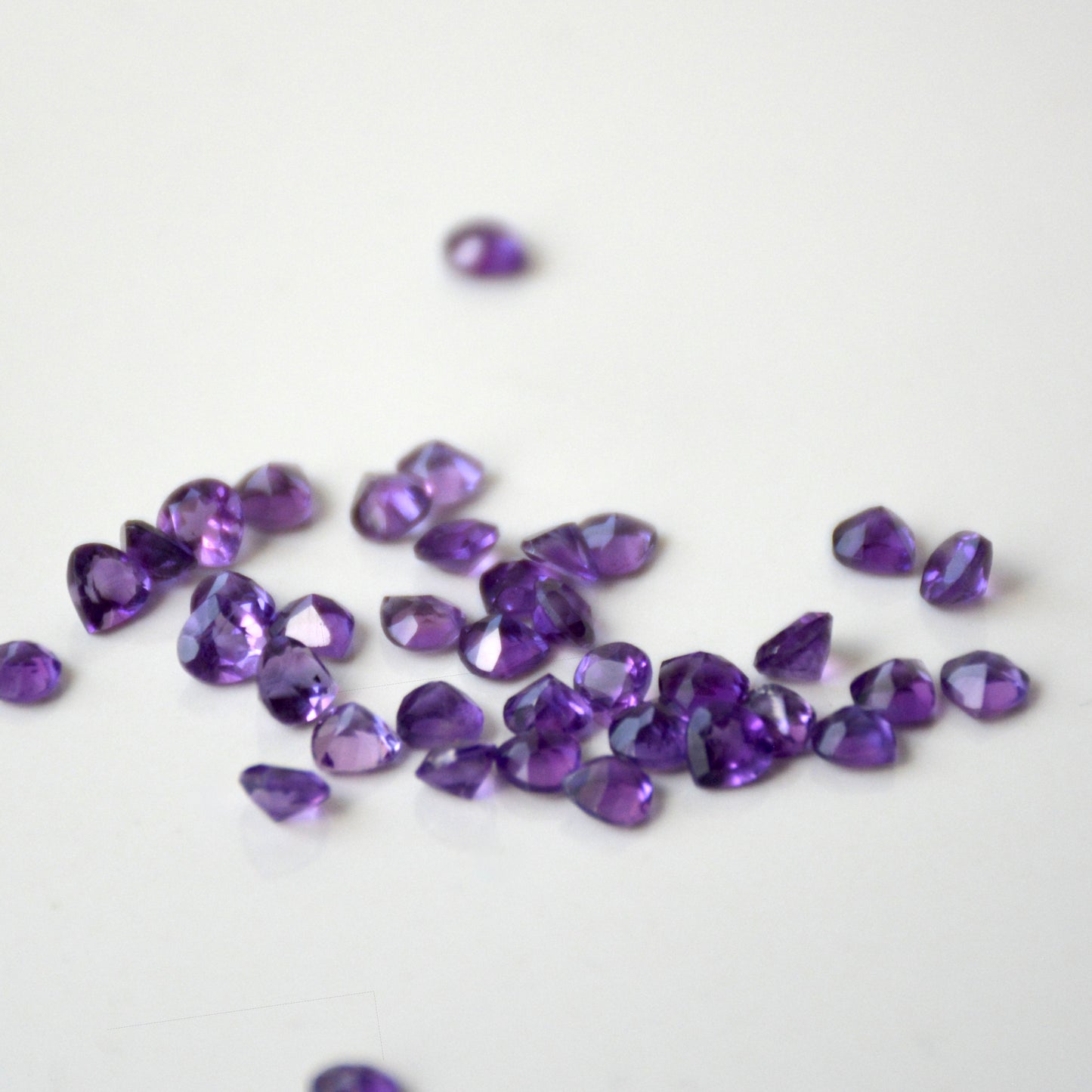 Amethist | Facet druppel | 4x4 mm