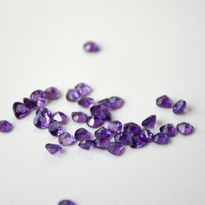 Amethist | Facet druppel | 4x4 mm