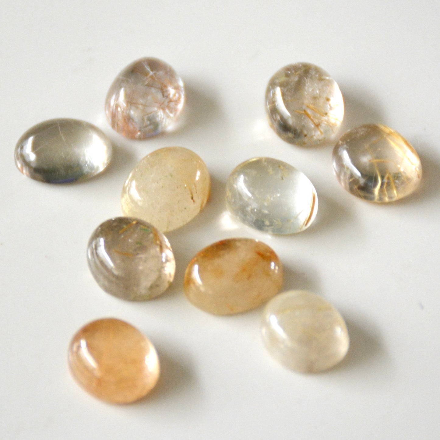 Rutielkwarts | Cabochon ovaal | 10x8 mm