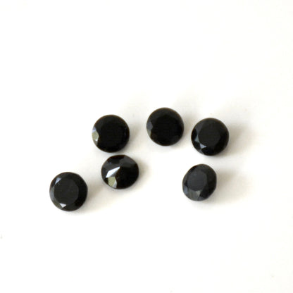 Onyx zwart | Facet rond | 5 mm