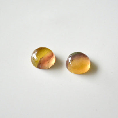 Regenboog fluoriet | Cabochon rond | 10 mm