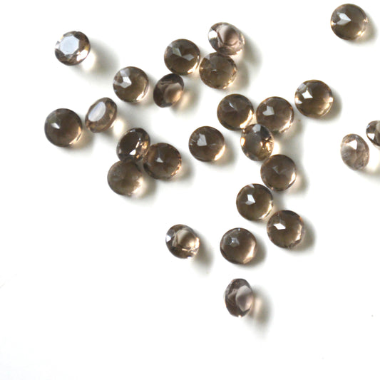 Rookkwarts | Facet rond | 5 mm