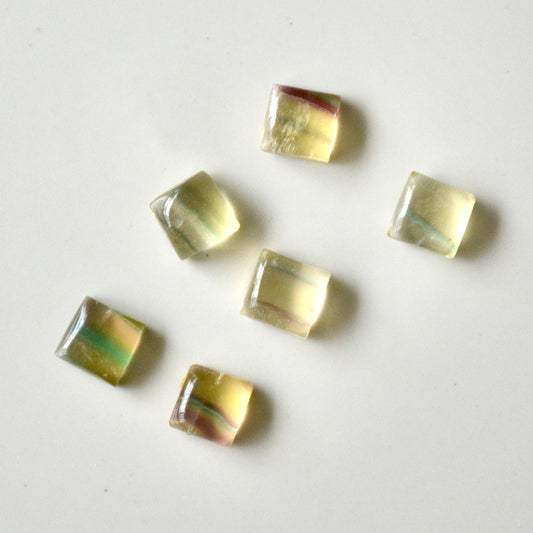 Rainbow Fluorite | Cabochon square | 8x8mm