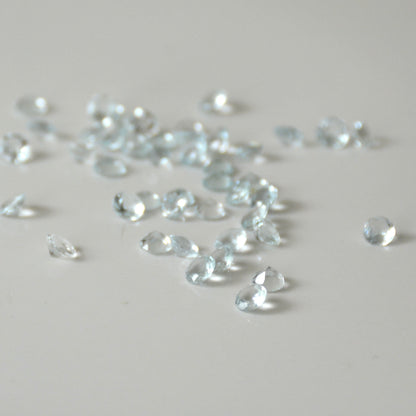 Aquamarijn | Facet rond | 4 mm