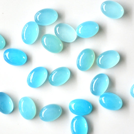 Chalcedoon blauw | Cabochon ovaal | 14x10 mm