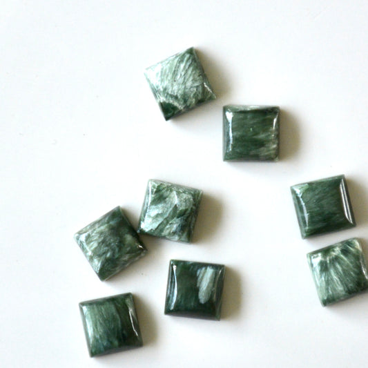 Seraphinite | Cabochon square | 10x10mm