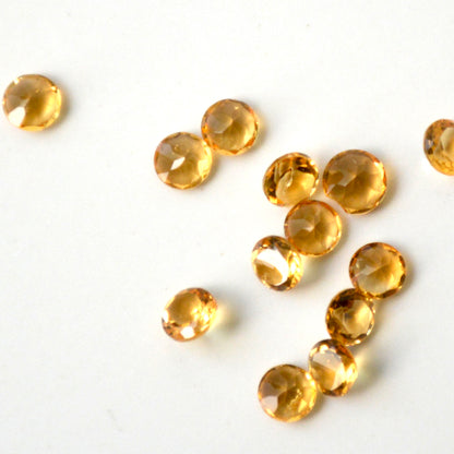 Citrien brandy | Facet rond | 4 mm