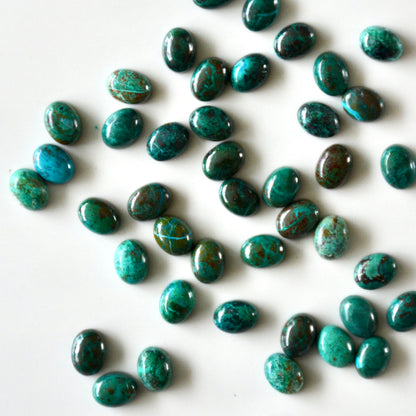 Chrysocolla | Cabochon oval | 8x6mm