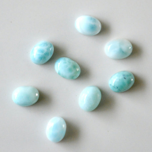 Larimar | Cabochon oval | 8x6mm