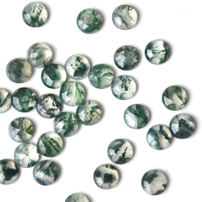 Mosagaat | Rond rose cut | 8 mm