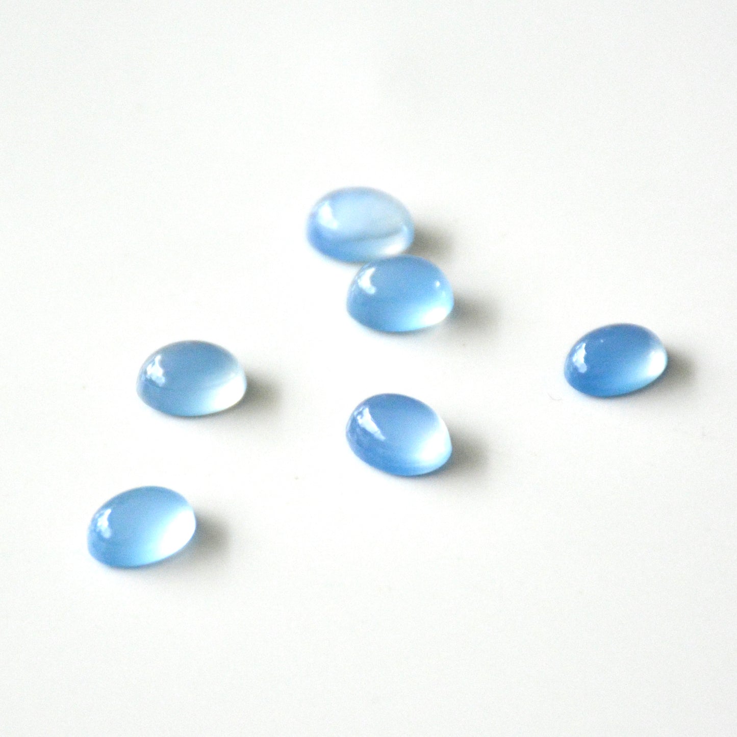 Chalcedoon blauw | Cabochon ovaal | 8x6 mm