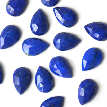 Lapis lazuli | Druppel rose cut | 12x8 mm