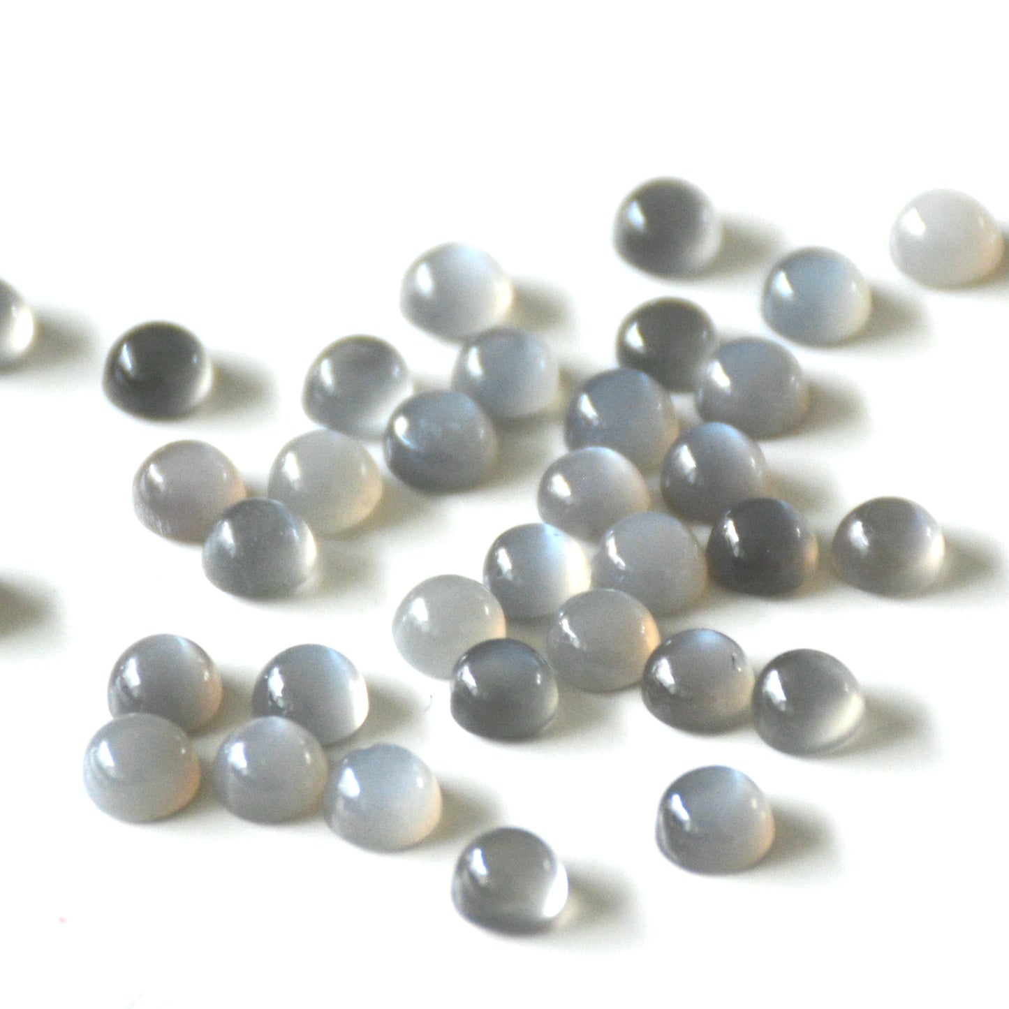 Grijze maansteen | Cabochon rond | 5 mm