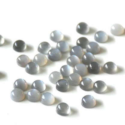 Grijze maansteen | Cabochon rond | 5 mm