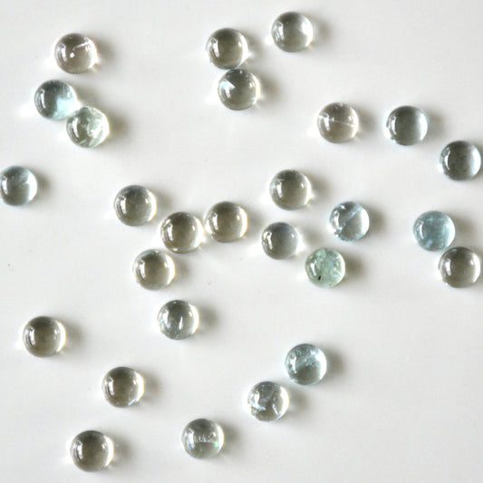 Aquamarin | Cabochon rund | 5mm