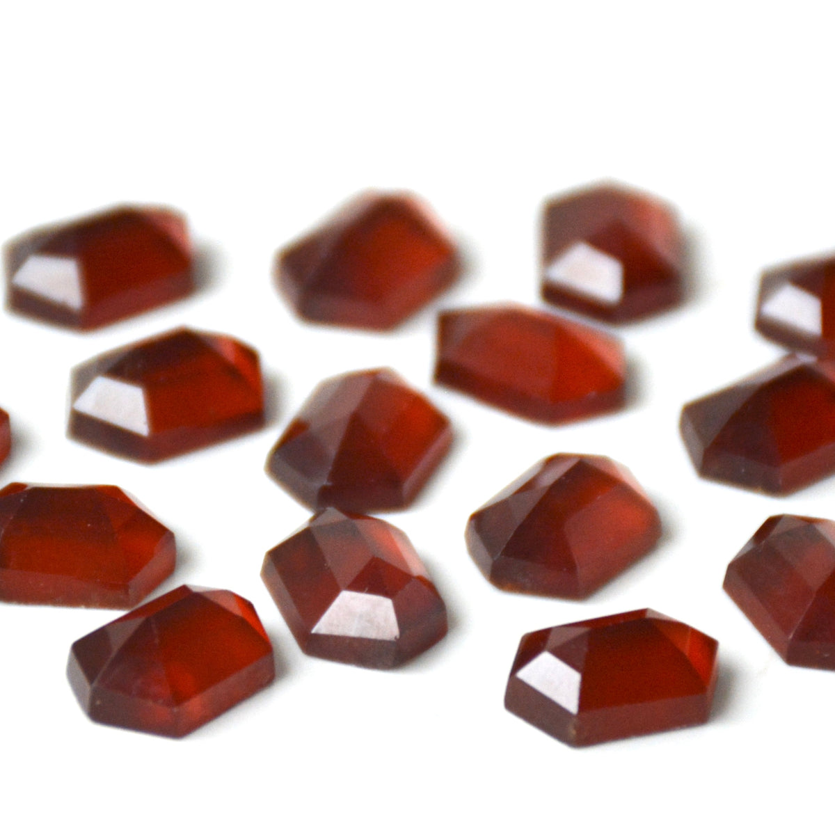 Hessoniet granaat | Hexagon step cut | 12x8 mm
