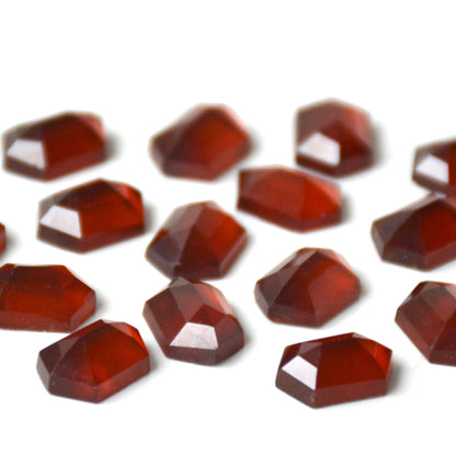 Hessoniet granaat | Hexagon step cut | 12x8 mm