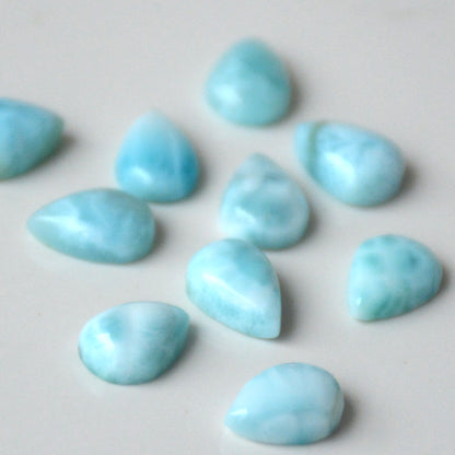 Larimar | Druppel cabochon | 10x7 mm