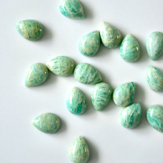 Amazonite | Cabochon drop | 14x10mm