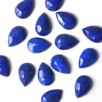 Lapis lazuli | Druppel rose cut | 12x8 mm