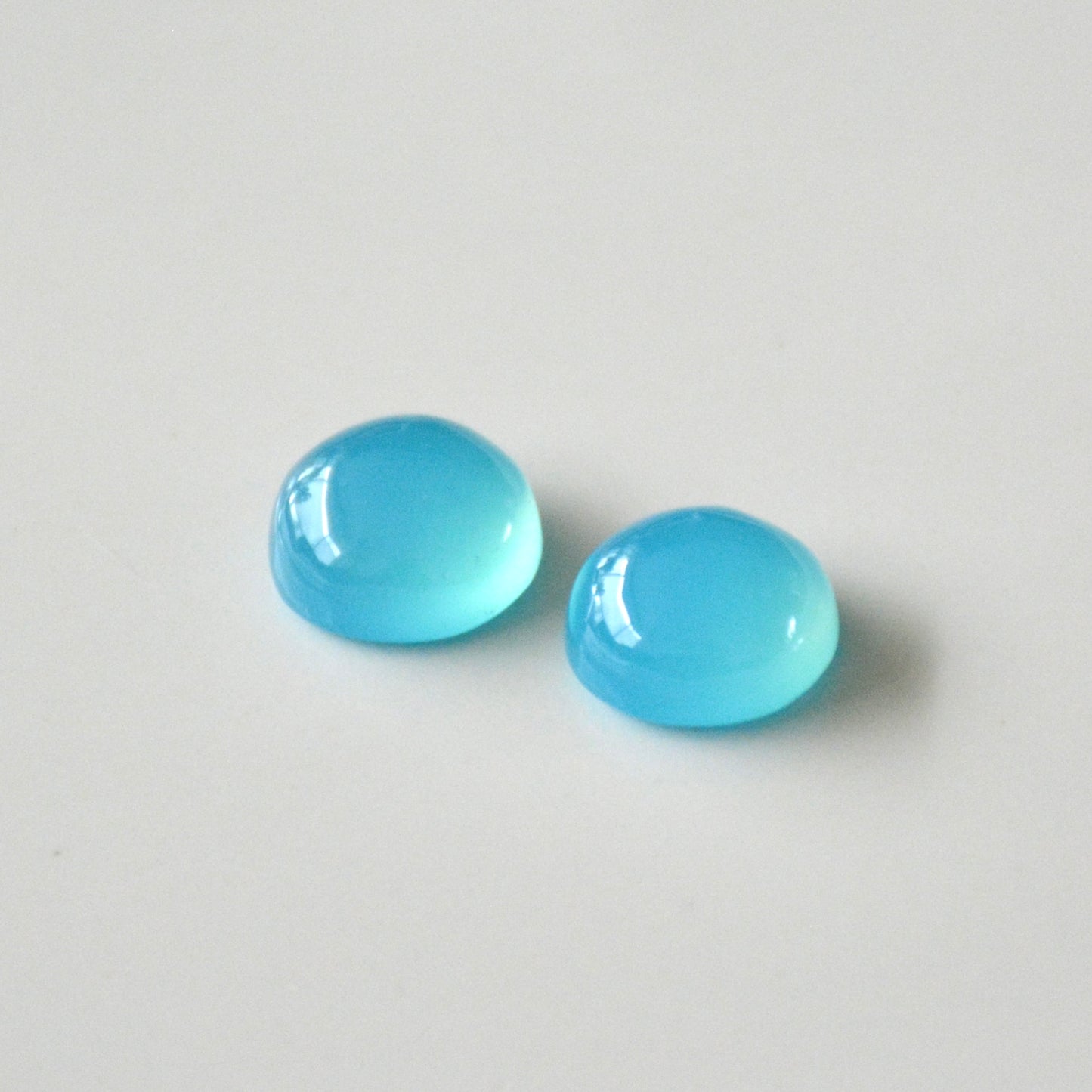 Chalcedoon blauw | Cabochon rond | 12 mm