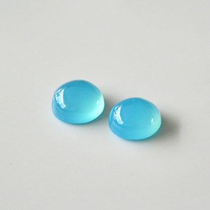 Chalcedoon blauw | Cabochon rond | 12 mm