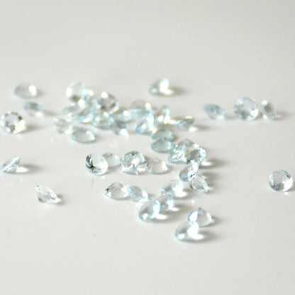 Aquamarijn | Facet rond | 4 mm