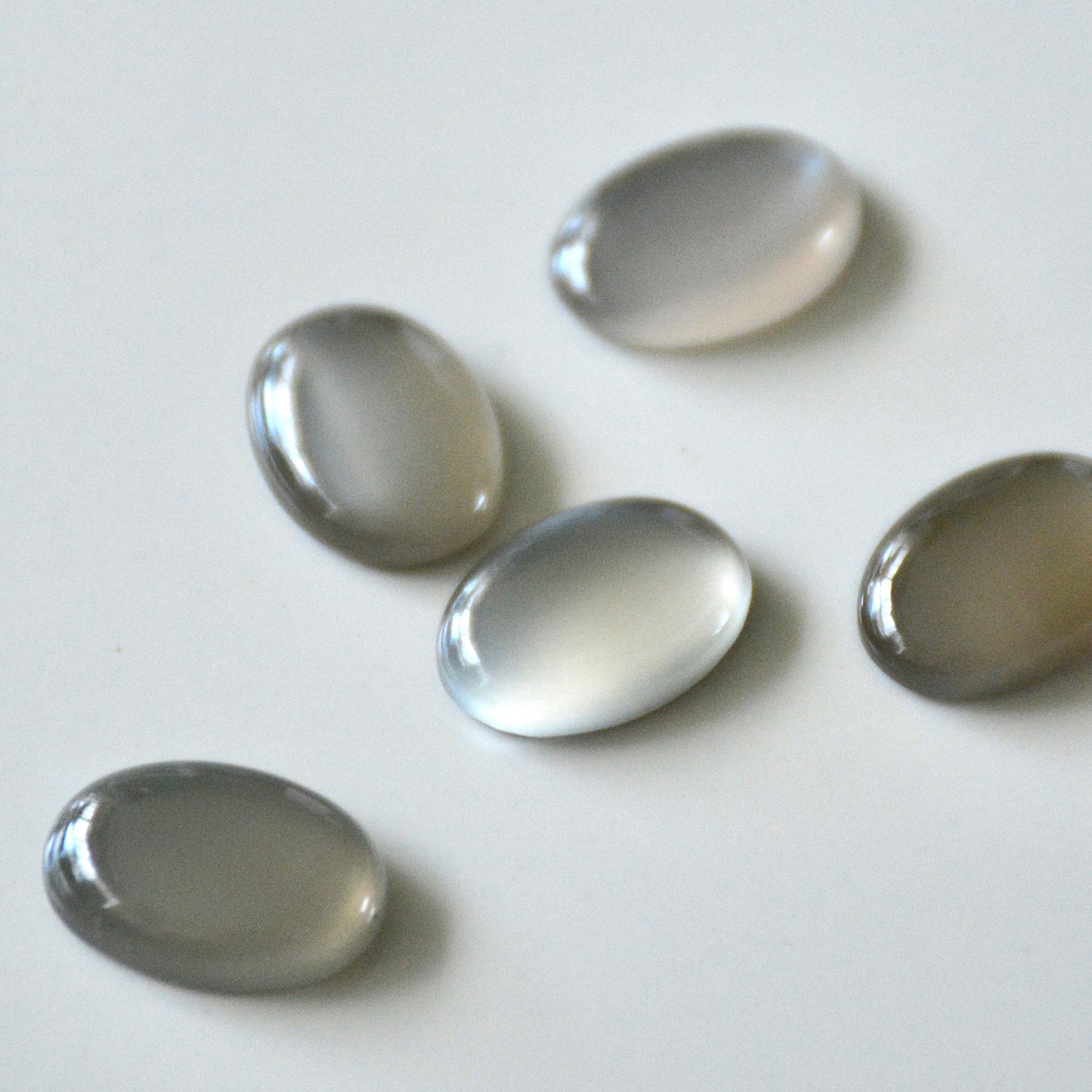 Gray moonstone | Cabochon oval | 14x10mm