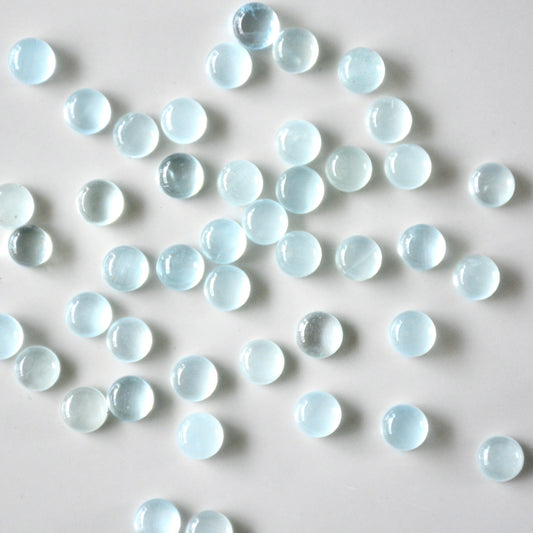 Aquamarine | Cabochon round | 7mm