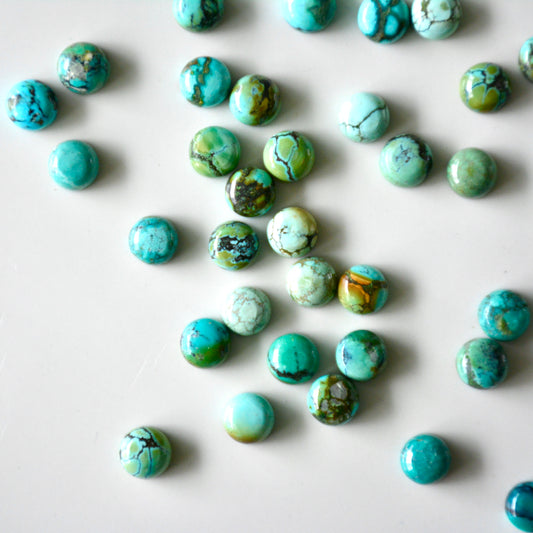 Tibet Turquoise | Cabochon round | 7mm