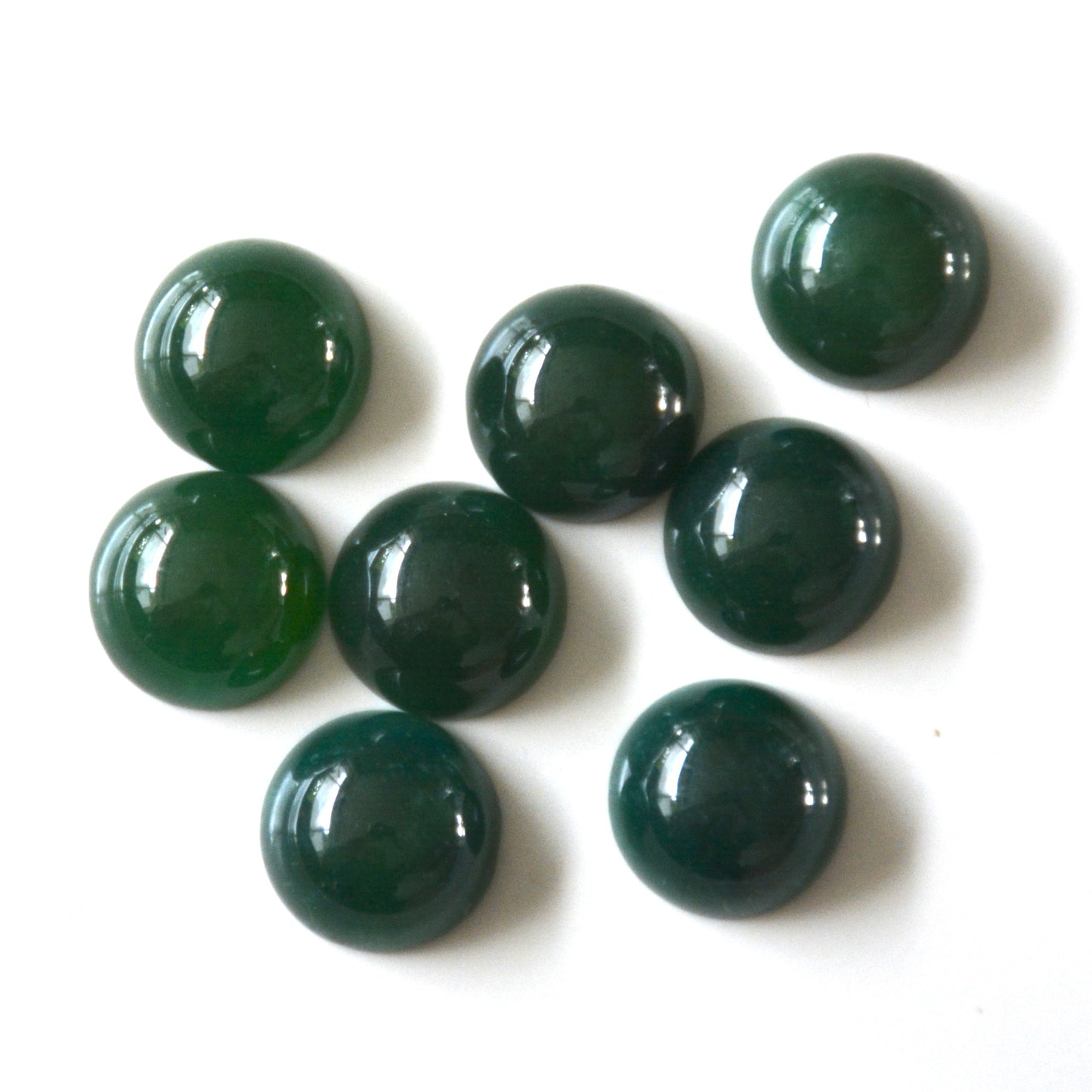 Nefriet jade | Cabochon rond | 12 mm